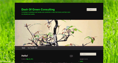 Desktop Screenshot of dashofgreenconsulting.com