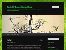 Tablet Screenshot of dashofgreenconsulting.com